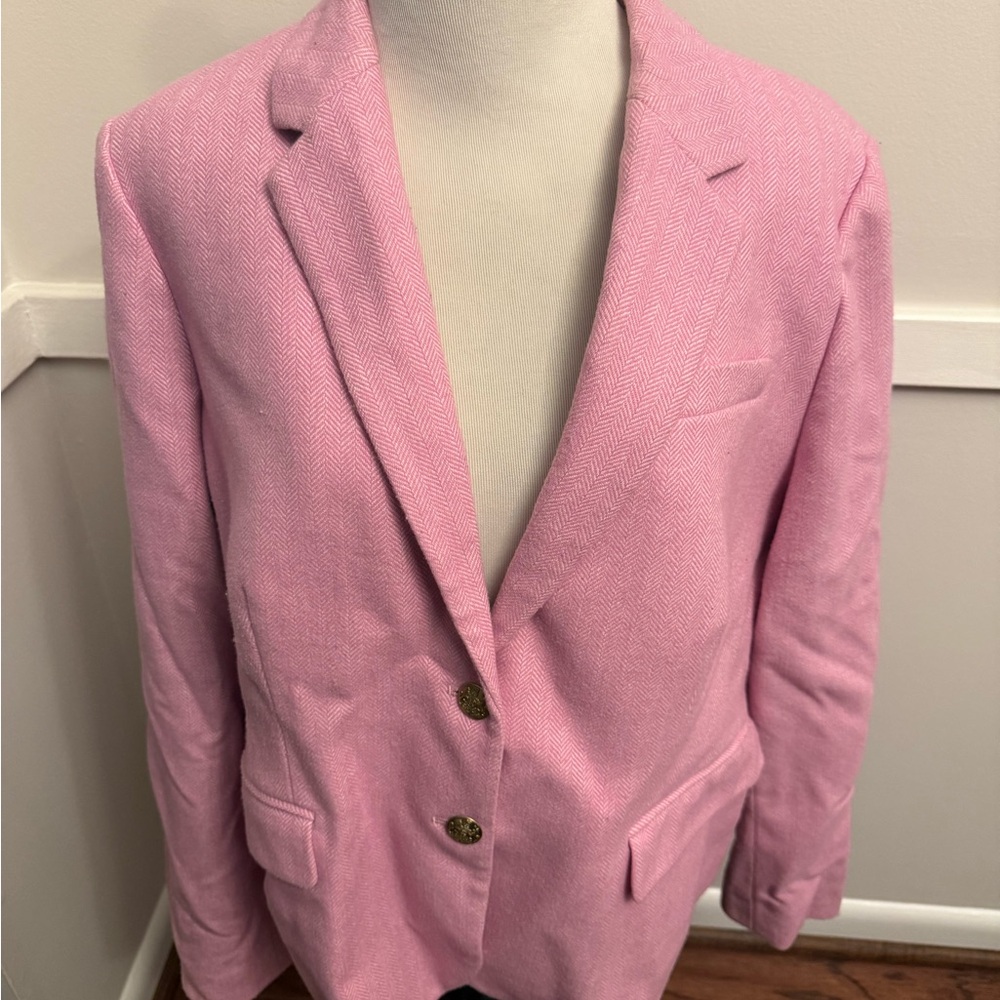 J Crew Women’s Pink Schoolboy Blazer size 18